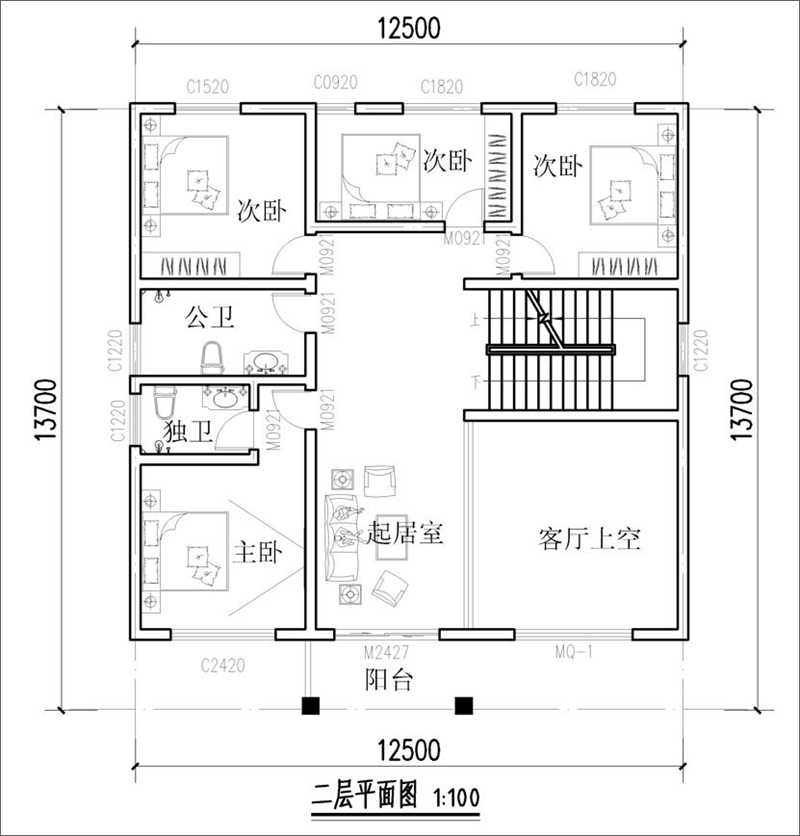 二層平面圖