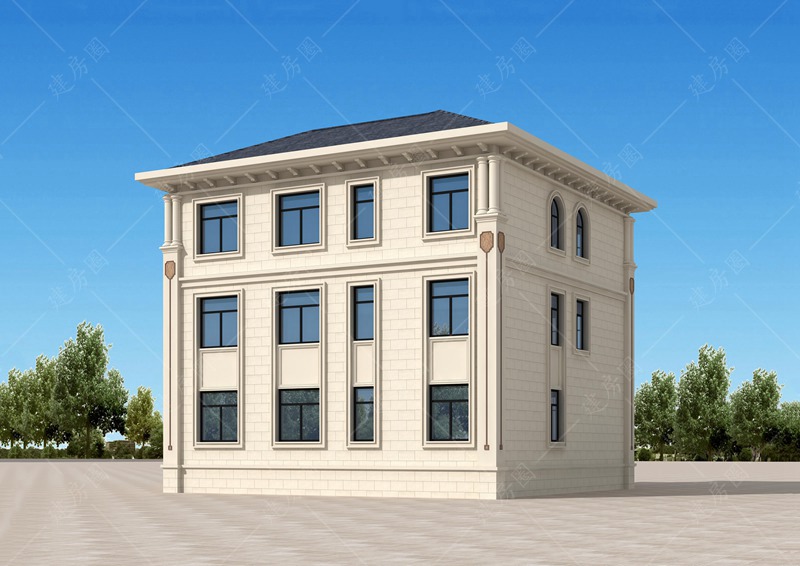 自建房背面效果圖