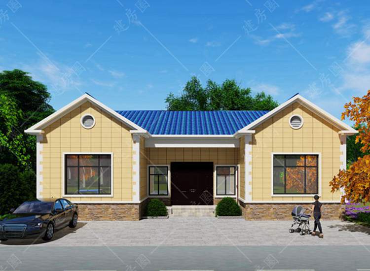 農(nóng)村一層簡單住房設(shè)計圖紙，經(jīng)濟(jì)耐看適用