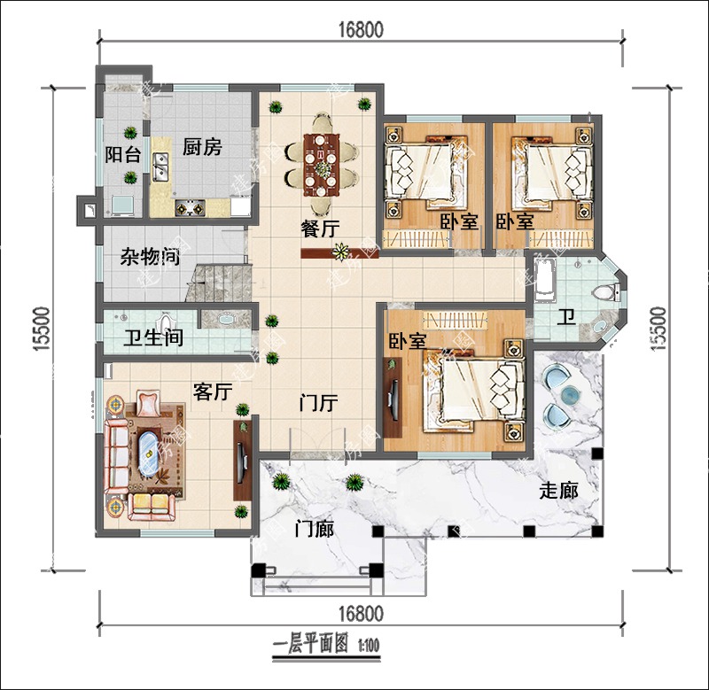 600平米別墅平面圖