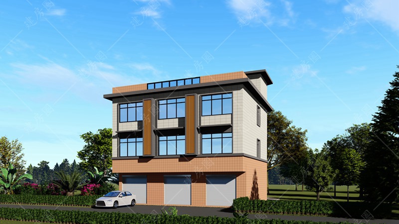 臨街門面自建房外觀設計圖