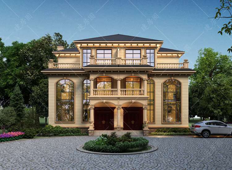 兄弟共建農(nóng)村三層雙拼自建房設(shè)計(jì)圖