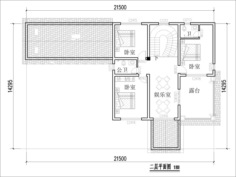 二層房屋設(shè)計(jì)圖