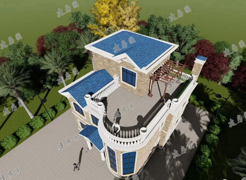 歐式自建房外觀圖