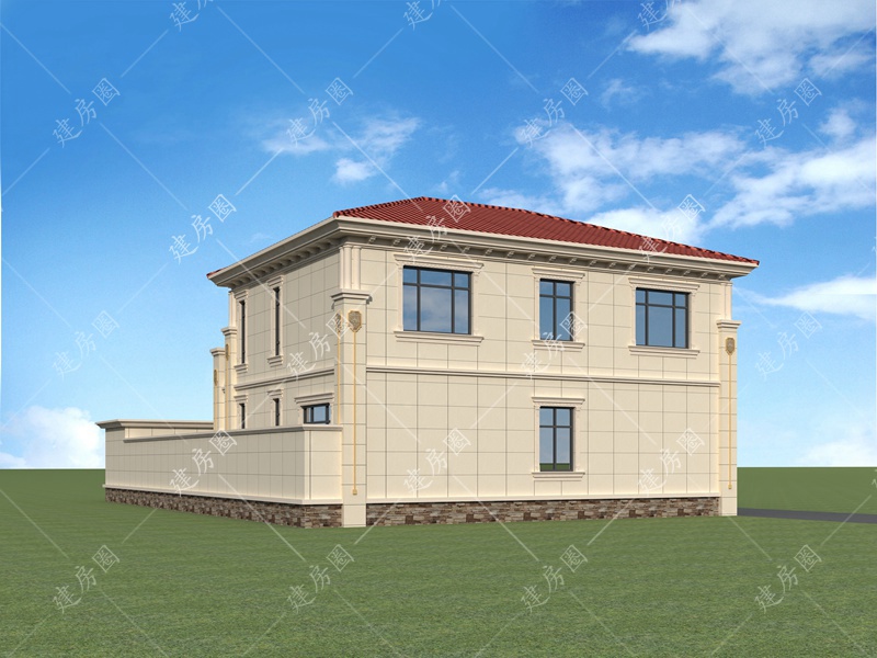 農(nóng)村二層自建房別墅設(shè)計(jì)效果圖