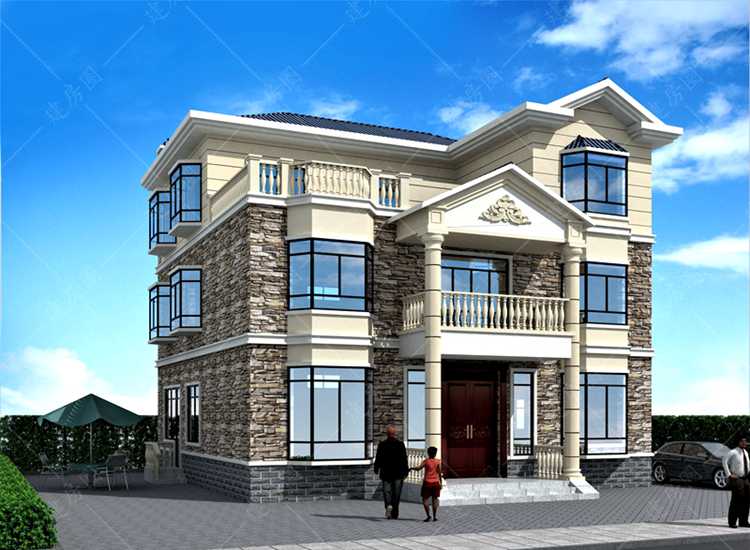 農(nóng)村三層房屋圖紙-三層自建別墅施工圖紙