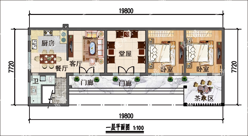 一層平面布局圖】