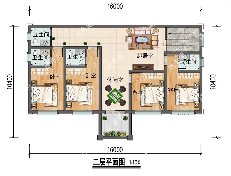 二層平面布局圖