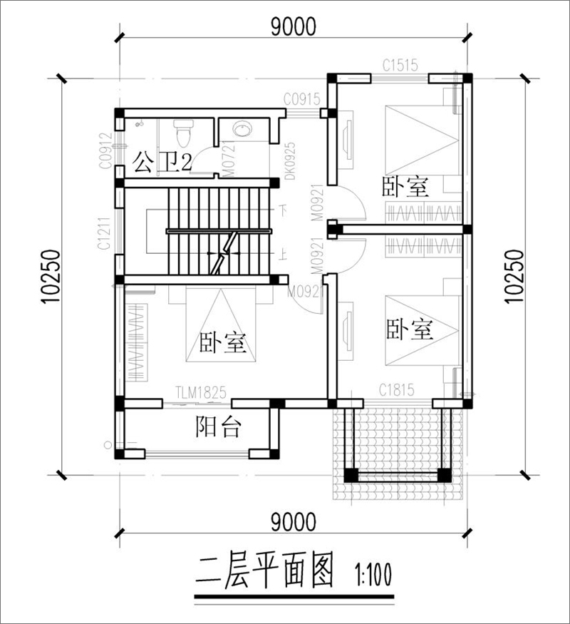 寬10米進深9米平面圖