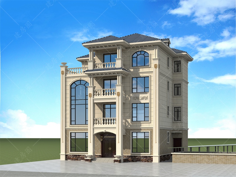 農村四層自建房外觀設計圖