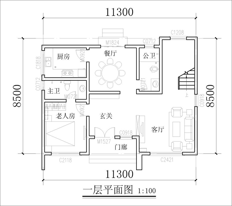 一層平面布局圖