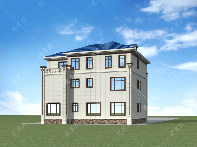 農(nóng)村三層建房圖紙外觀圖片