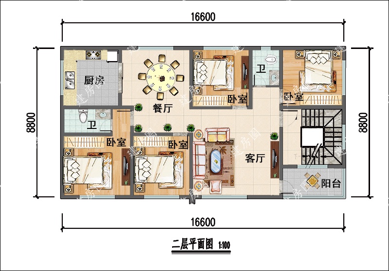 二層平面布局圖