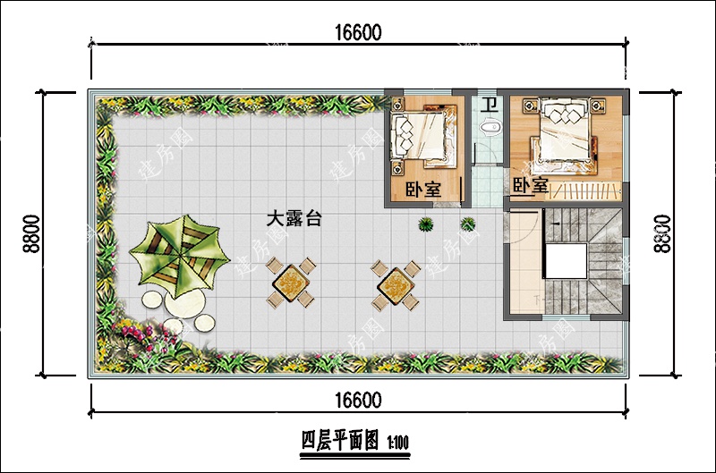 四層平面布局圖