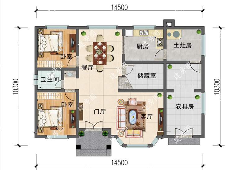 農(nóng)村自建別墅廚房和餐廳怎么設計好？空間尺寸多少合適?