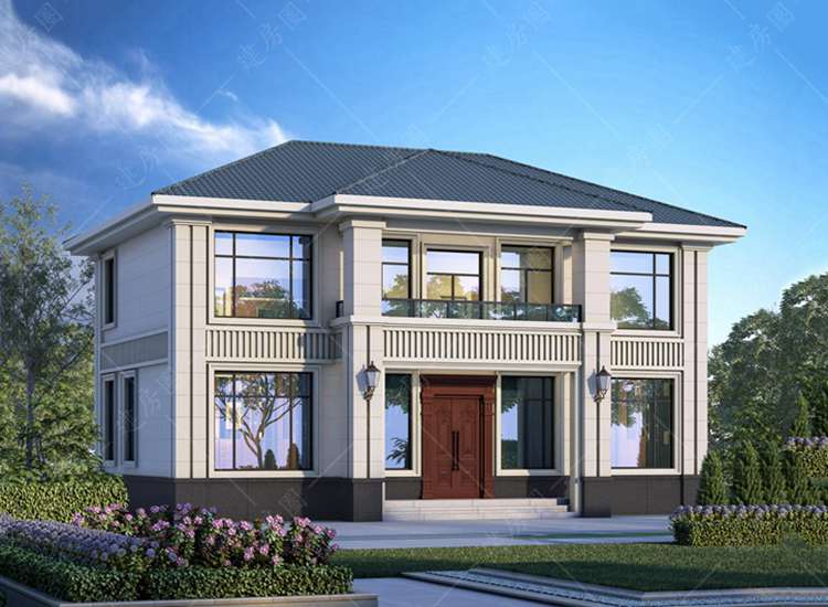 14X8米農(nóng)村自建房設(shè)計(jì)圖紙，現(xiàn)代簡約時(shí)尚