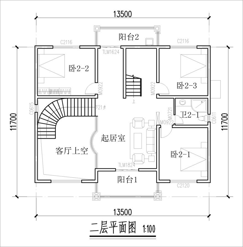 二層平面圖