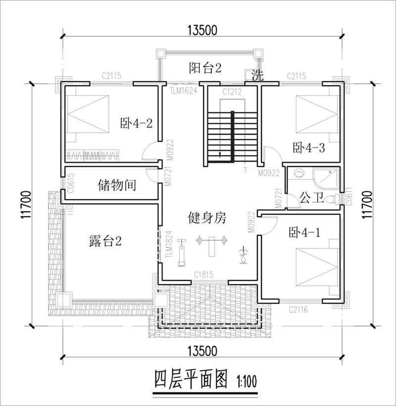 四層平面圖