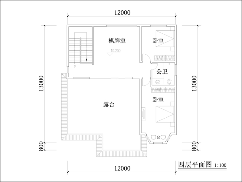 四層平面布局圖