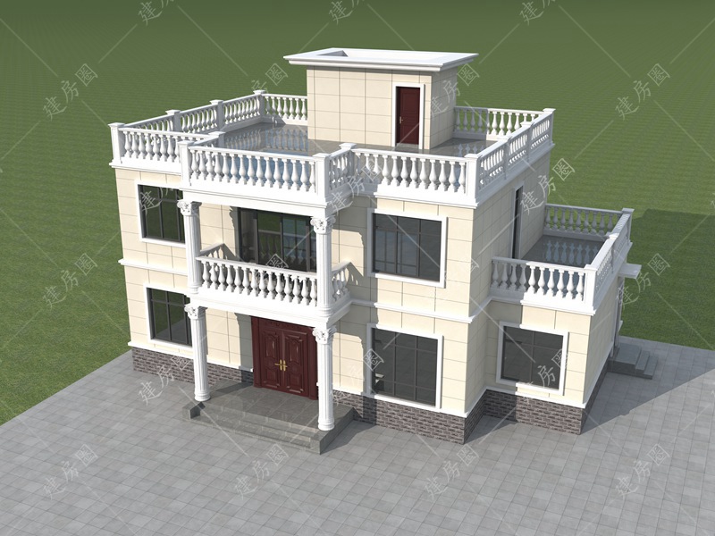 15x10米兩層自建房外觀圖片