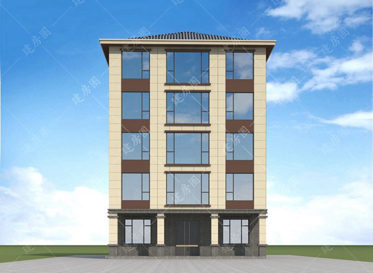 四兄弟共建五層自建房設(shè)計(jì)，外觀現(xiàn)代，布局舒適