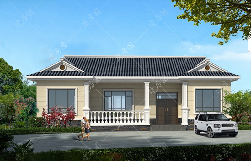 農(nóng)村一層自建房別墅外觀圖片