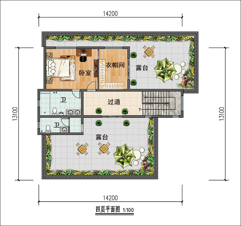 四層自建房設計圖