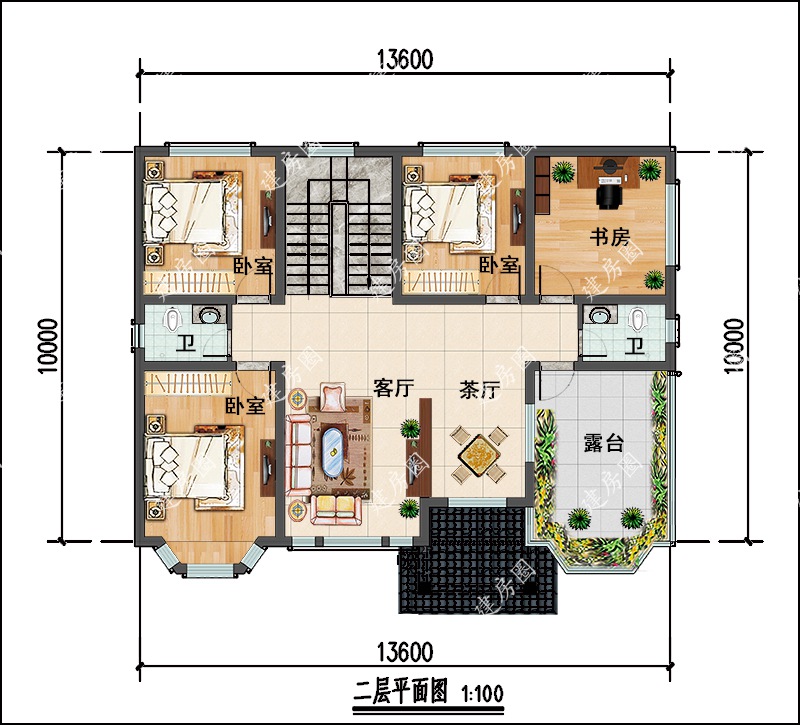 二層平面設(shè)計(jì)圖