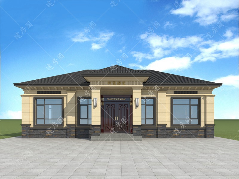 農(nóng)村一層自建房外觀圖片