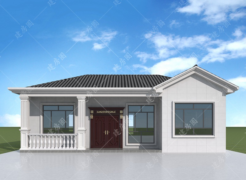 農(nóng)村一層自建房設(shè)計效果圖
