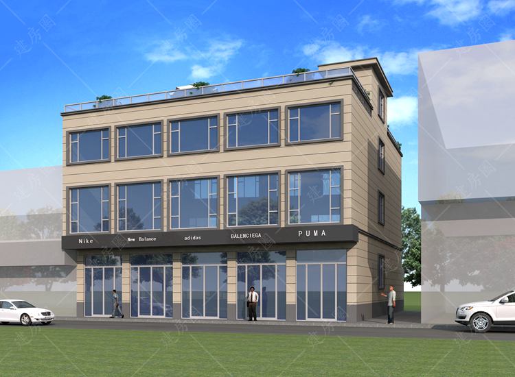 荊州公路邊商鋪自建房設(shè)計圖-荊州農(nóng)村房屋施工隊
