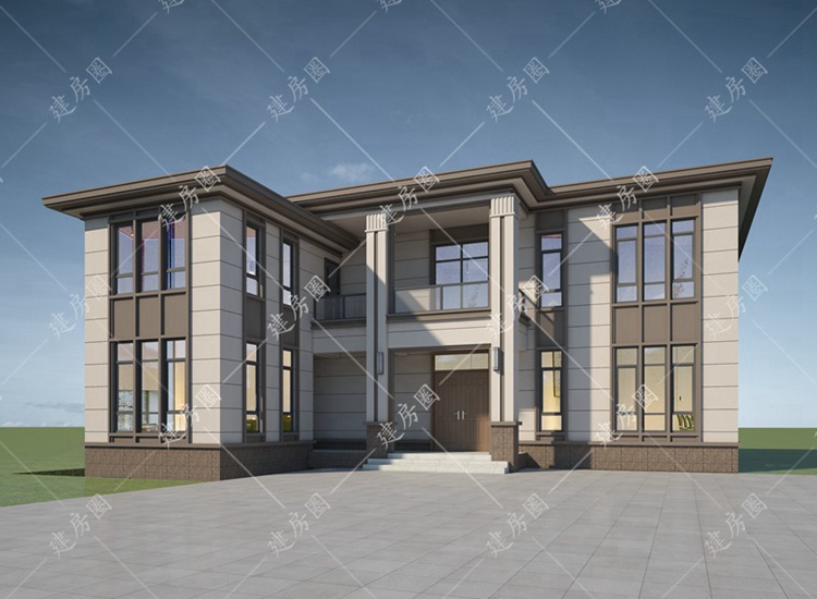 農(nóng)村兩層L型自建房設(shè)計圖紙，外觀設(shè)計時尚、好看