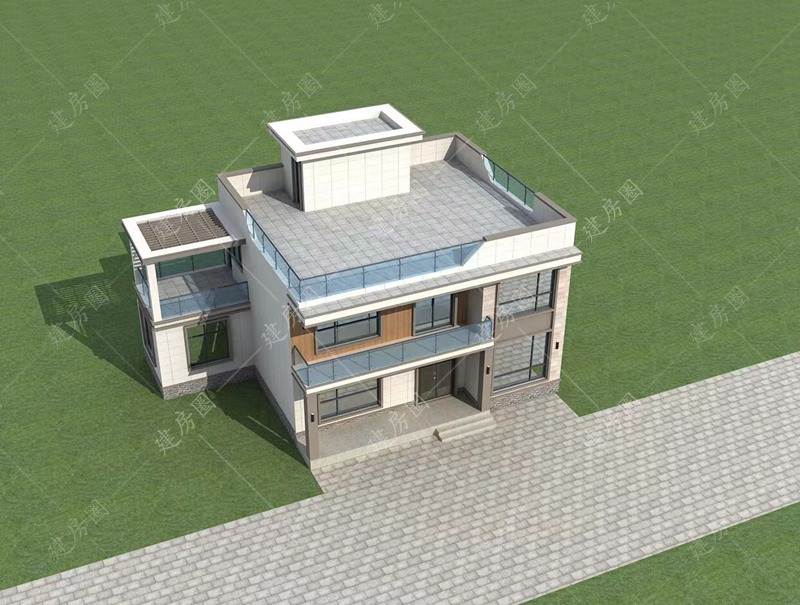 農(nóng)村兩層自建房外觀圖片