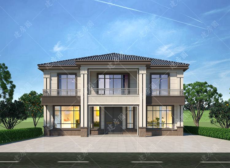 新款農(nóng)村中式自建房效果圖，布局舒適，傳承經(jīng)典