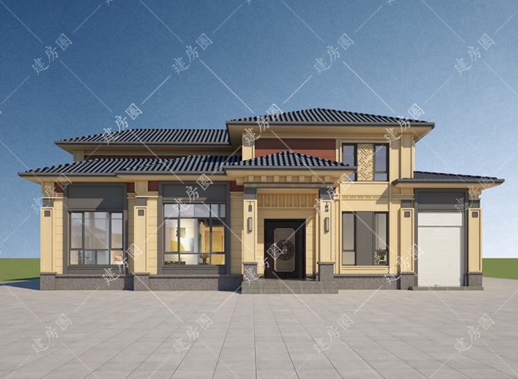 二層中式小別墅設(shè)計(jì)圖片大全，樣式新，修建也方便