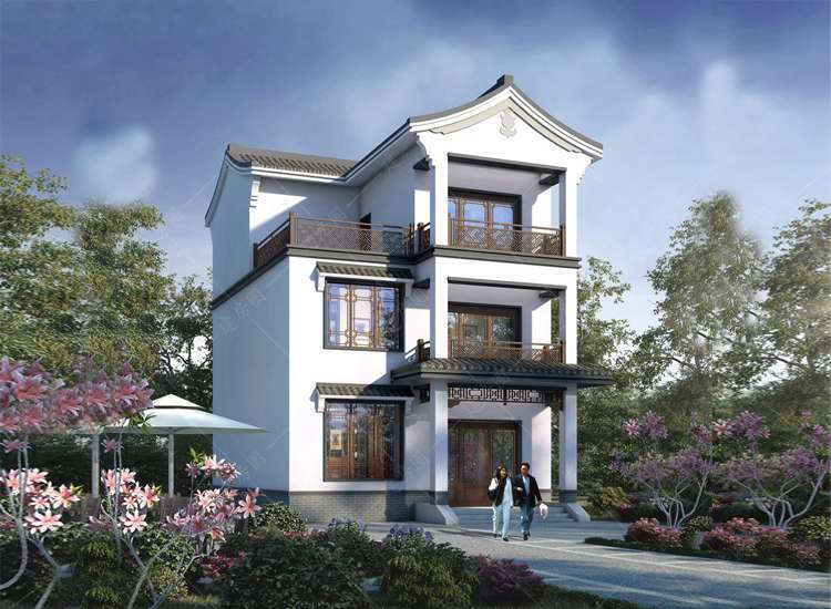 農(nóng)村中式別墅自建房圖紙大全，外觀樣式經(jīng)典耐看，造價也不高