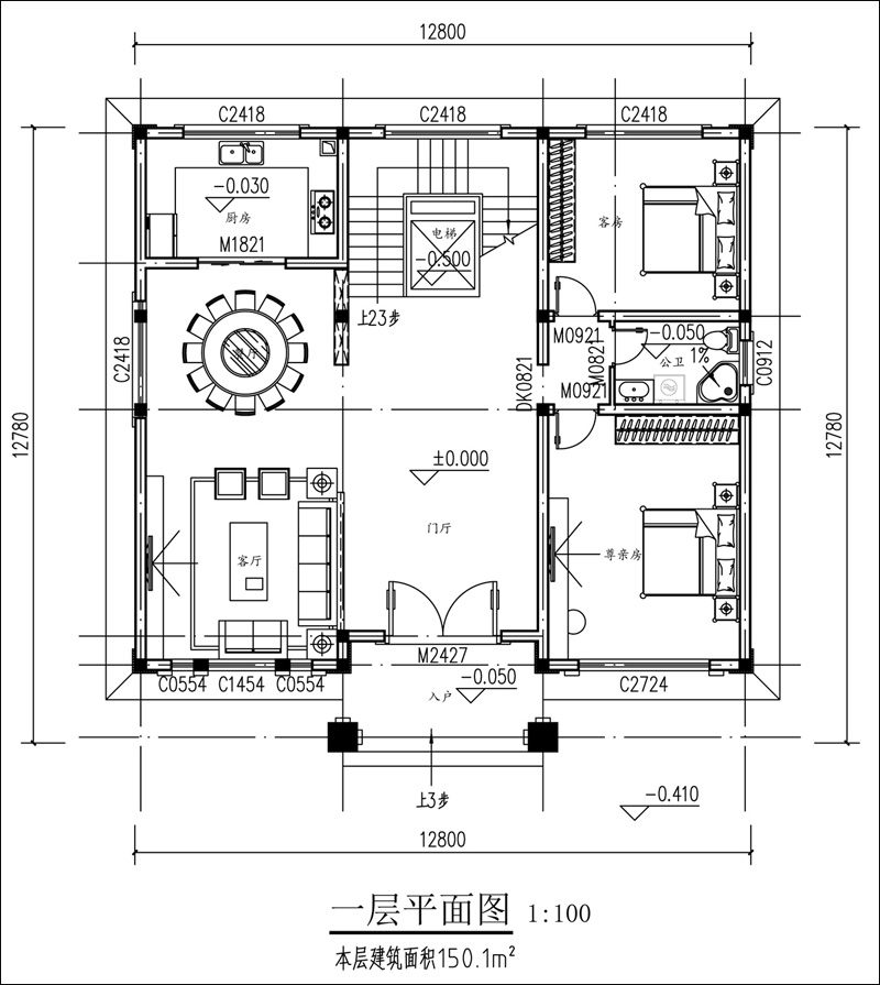 一層戶型平面圖