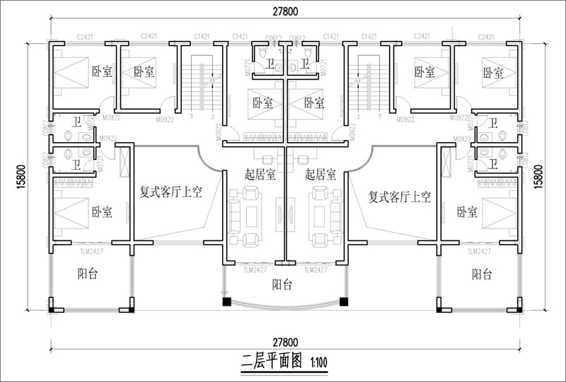 豪華別墅平面布局圖