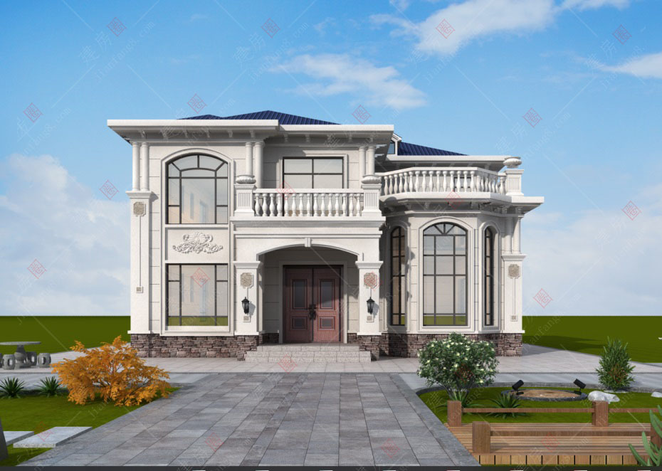 成都市溫江自建二層經(jīng)典歐式別墅設(shè)計(jì)，穩(wěn)重大氣不過(guò)時(shí)