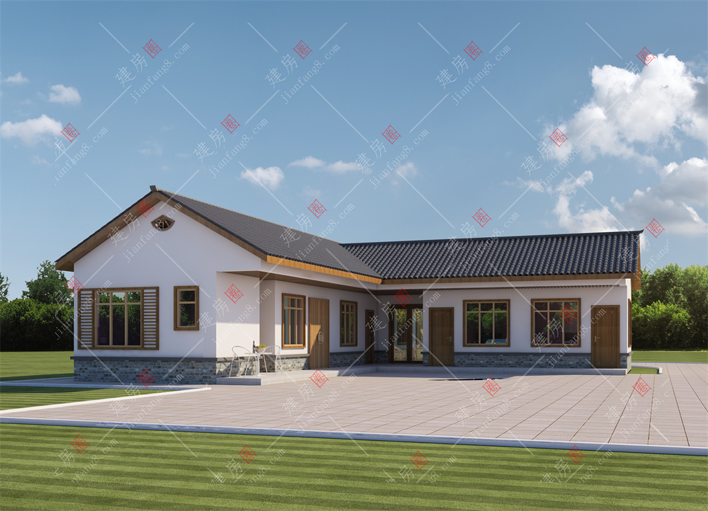 遂寧自建房設(shè)計公司-王姐返鄉(xiāng)為父母建一層小別墅，外觀清新典雅脫俗